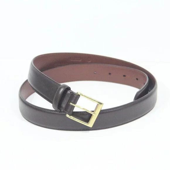 Coach Vintage Belt Men sz 38 Brown Leather Brass Buckle Classic style - Picture 3 of 10